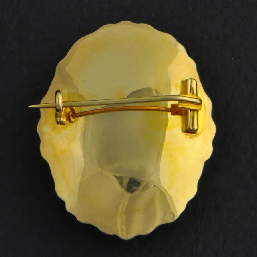 Carved Victorian Locket Pin - Image 2