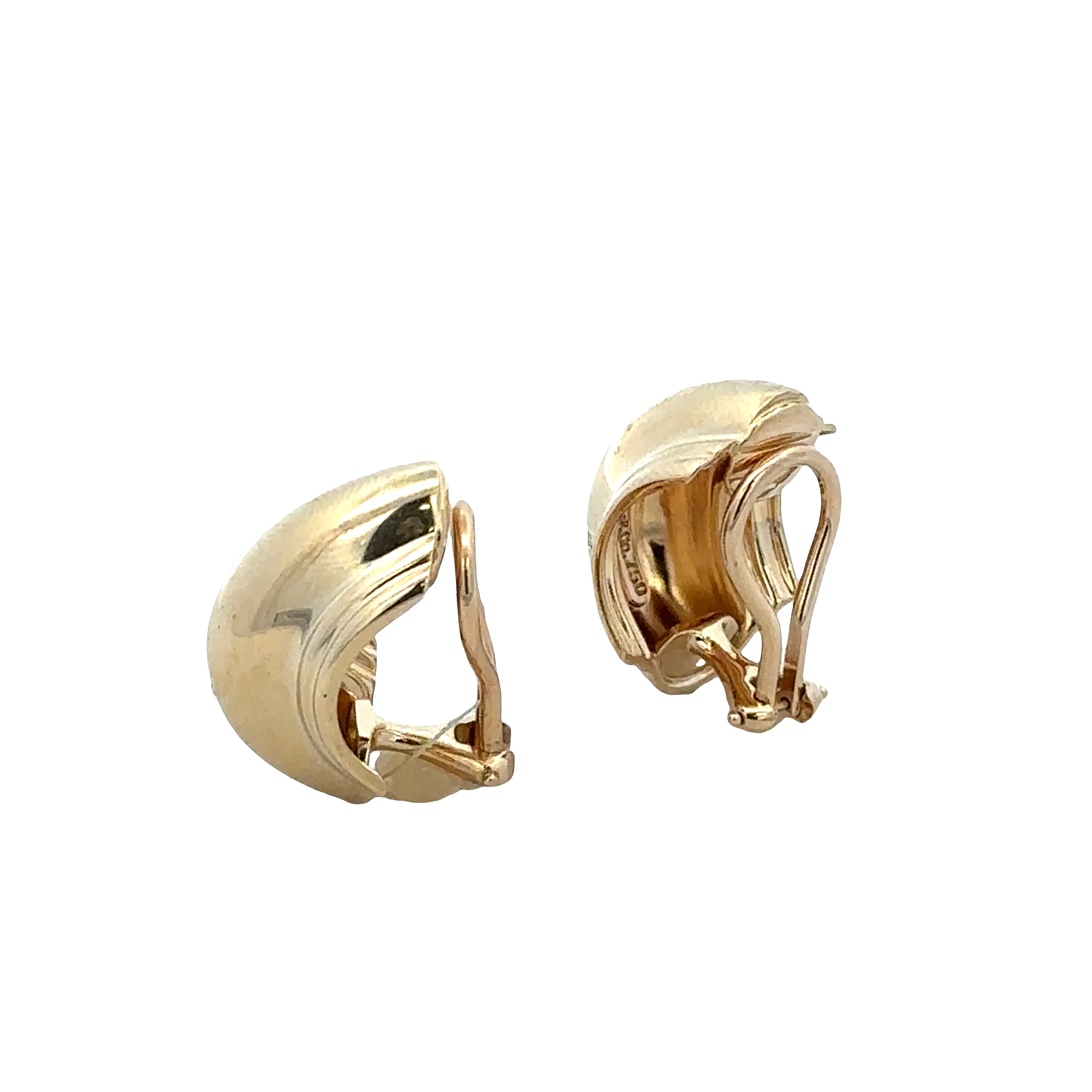Estate Tiffany & Co. 18k Yellow Gold Vendôme Clip-On Earrings - Image 2
